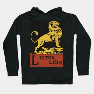 L is for Lion ABC Designed and Cut on Wood by CB Falls Hoodie